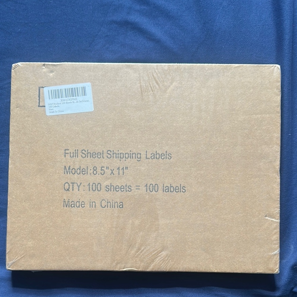 Full Sheet Shipping Labels 8.5"x11"